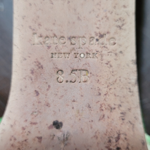 kate spade new york 8.5B Women's Meena palm fronds Wedge Slide Sandals - Picture 8 of 9